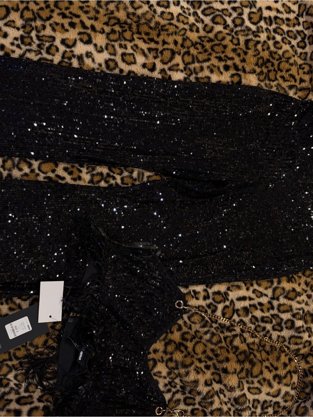 Black Sequin Two-Piece Set - Sparkling Evening Wear (Fashion Nova)